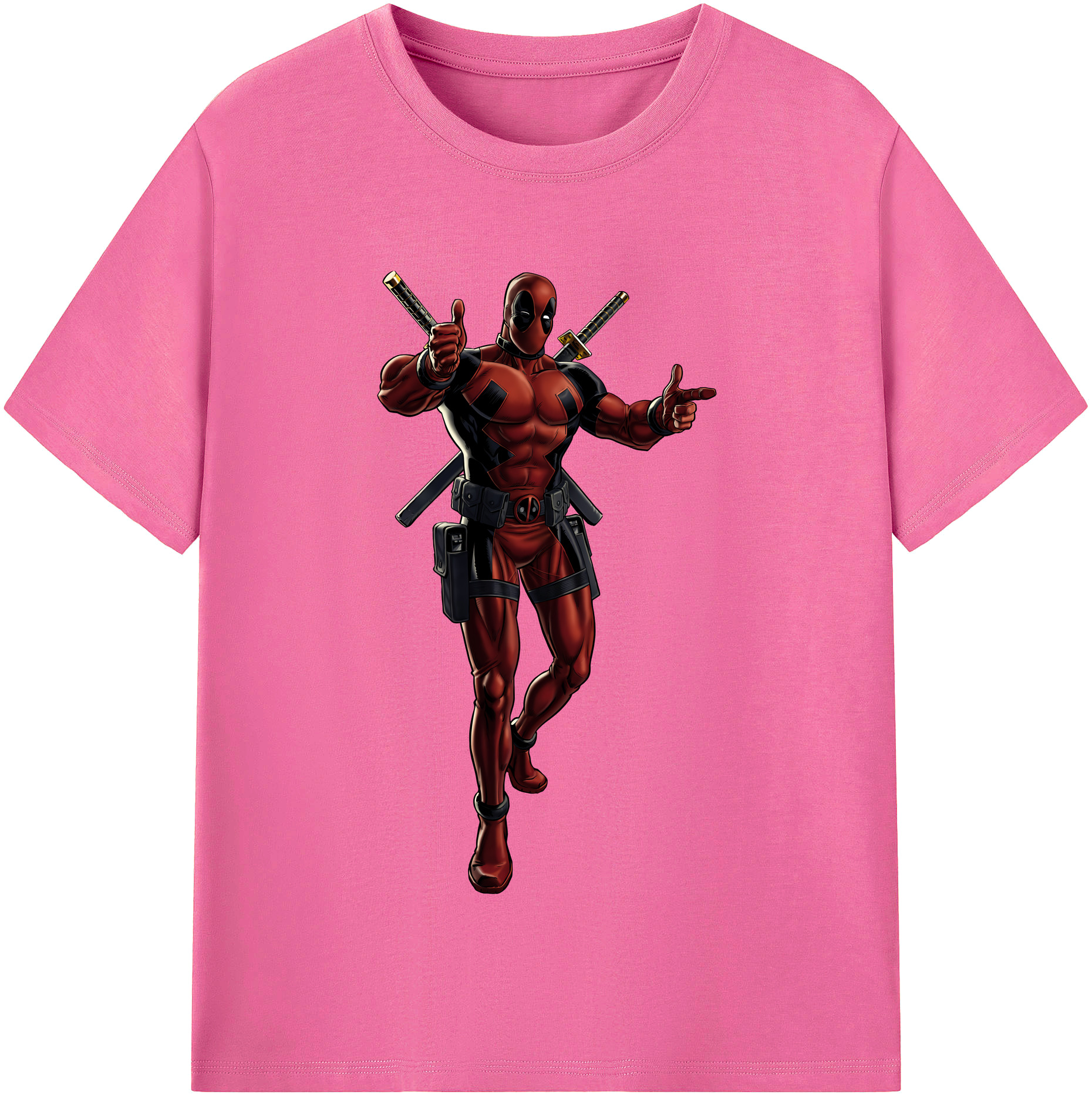 （画像用） Deadpool デッドプール レディースカジュアルプリントTシャツ（綿100％）